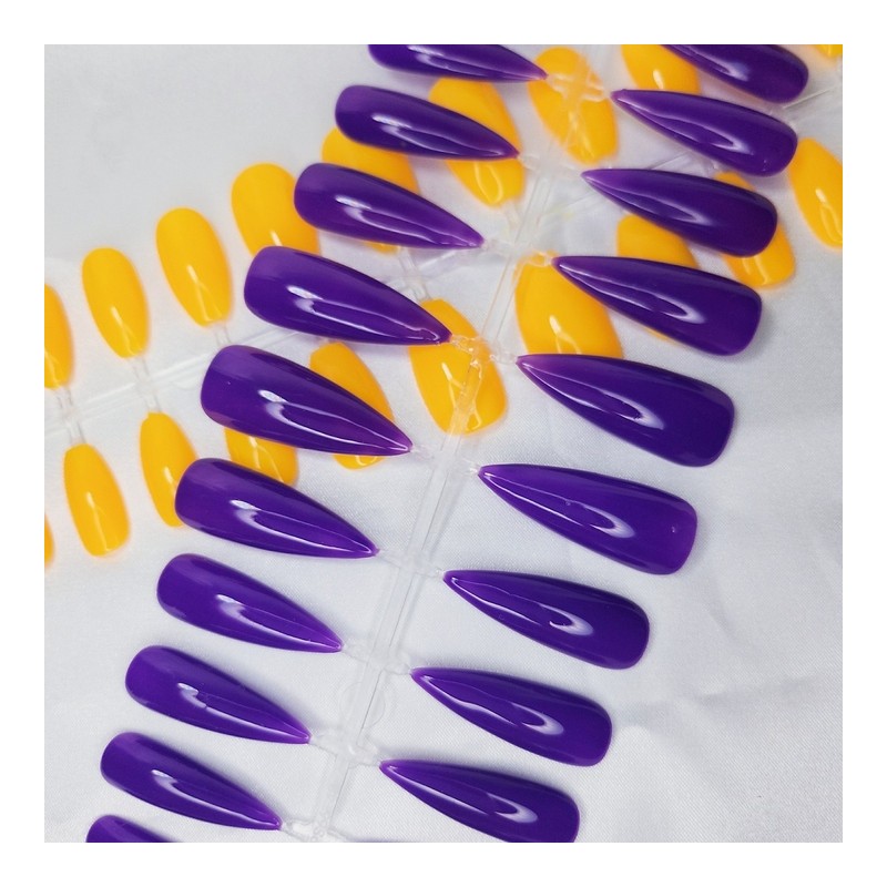 All size color selection nails - Coffin Egg / 전체사이즈