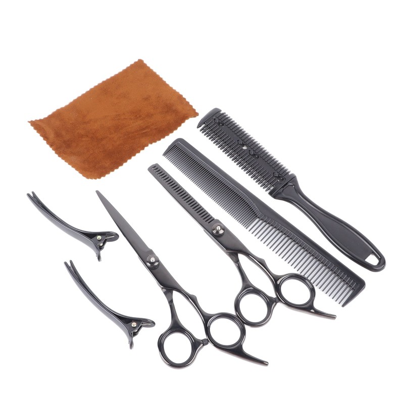 Barber Scissors Set Professional Kit Hair Styling Shearing Tool with