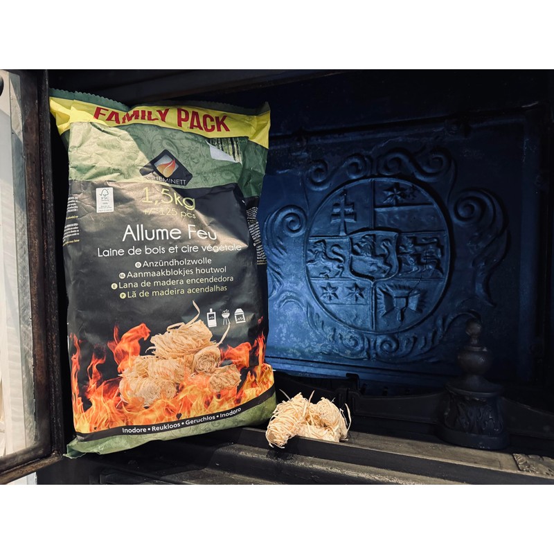 Pyro Feu Cheminett 15752-12 Ecological Ignition Cubes for Fireplaces and