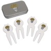 Azeeda 'Bag Of Popcorn' Golf Divot Tool/Repair Fork Gift Set
