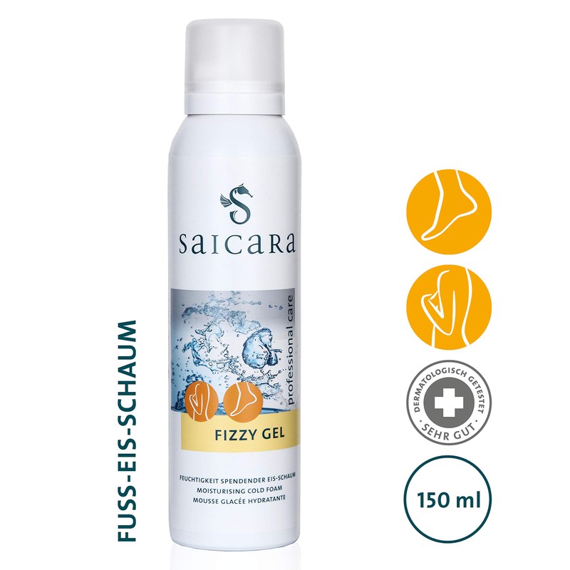 saicara Fizzy Gel 150ml Foot Gel Moisturising Crinkle Ice Foam