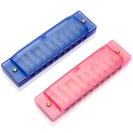 2 Pack Harmonica, 10 Hole Diatonic Harmonica Key of C