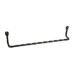 Hand Forged Wrought Iron Wall Mounted Towel Holder Primitive Decor 17 inch