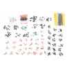 1400 Pcs Set Electronic Components Metal Film Resistor Ceramic Electrolytic