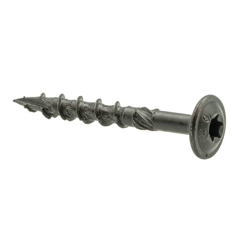 Flat Head Screws Black 6 x 30-100 Pieces Includes Bit