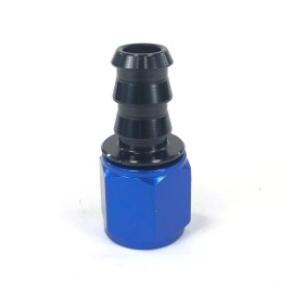 Unbranded -8 AN Straight Push Lock Oil/Fuel/Gas Hose Line End Fitting Adapter Blue