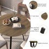 Wild & Bold 35.43" Round Dining Table – Modern Small