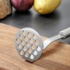 Potato Masher Stainless Steel, Garlic Press, Kitchen Food Mashr for