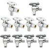 (10 Pack) Lidertik 1/2 inch Crimp PEX-B Angle Stop Valve