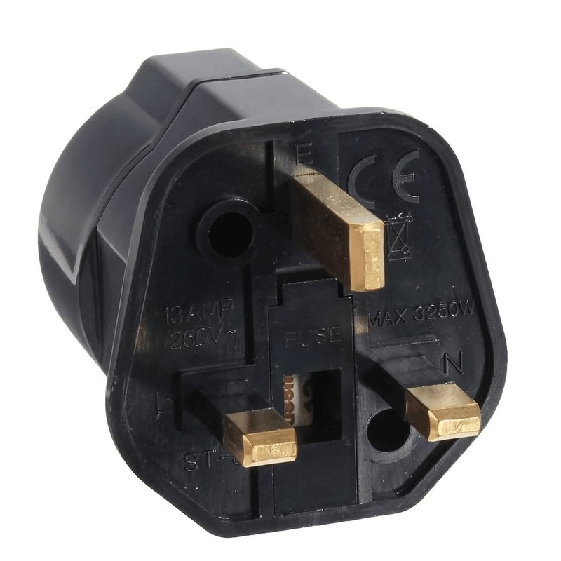 CABLEPELADO European Plug to UK Plug Adapter | Travel Plug