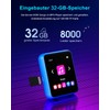 32GB MP3 Player Bluetooth 5.0 mit Voller Touchscreen, Verlustfreier HiFi-Musikplayer