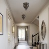 RAYMALUX Mini Chandelier 3 Lights Black Crystal Chandelier Lighting,Elegant Modern