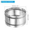 PATIKIL 180mm/7" Duct Connector, Galvanized Steel Duct Coupling Vent Coupler