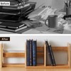 klotski Expandable Desktop Bookshelf, Desktop Tabletop Organic Wooden Filing Organization