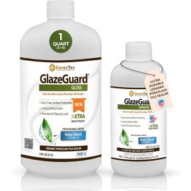 Covertec Tile & Grout Sealer, Clear Protective Sealer for Shower & Tile Floors, Ceramic Porcelain & Natural Stone, 1 Quart