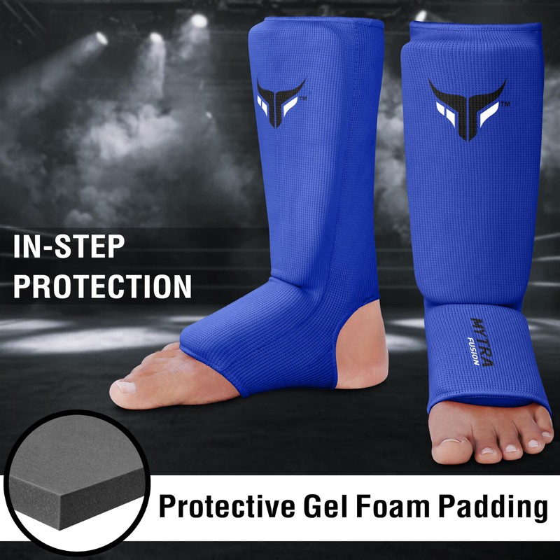 Mytra Fusion Kids Shin Instep Shin Pad Protector for Kickboxing