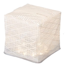 CARRY THE SUN CTSW-WHM Solar Lantern, Warm Light, White Belt, Medium Size