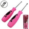Generic 2 Pc Ladies Pink Screwdriver Set - Flat &