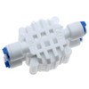 1/4" Tube 4 Way Port Auto Shut Off Valve Quick-Connect