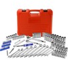 EPAuto Mechanics Tool Set Drive Socket Wrench Ratchets, SAE/Metric, 122-Piece