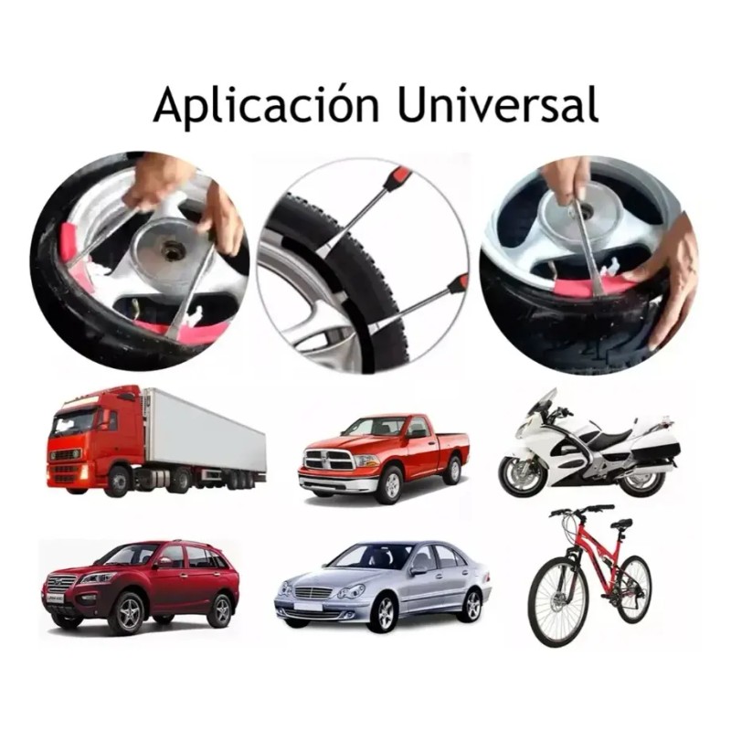Kit 38 Pz Herramientas Neumáticos Palancas Desmontar Llantas Auto Moto