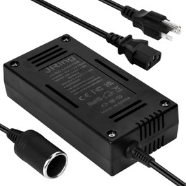 JRing - Convertidor de CA a CC 15 A, 110-220 V, 12 V, adaptador de corriente para inflador de neumáticos de aspiradora de automóvil y otros dispositivos de automóvil de menos de 180 W