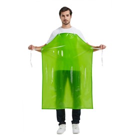 Nanxson Waterproof Work Apron Bib Apron Meat Apron Butcher Apron for Pet Bathing Garden CFS0007, Thin Green