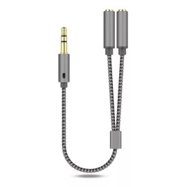 PopBabies Cable Adaptador Divisor Audio Jack 3.5mm Auxiliar Audifonos