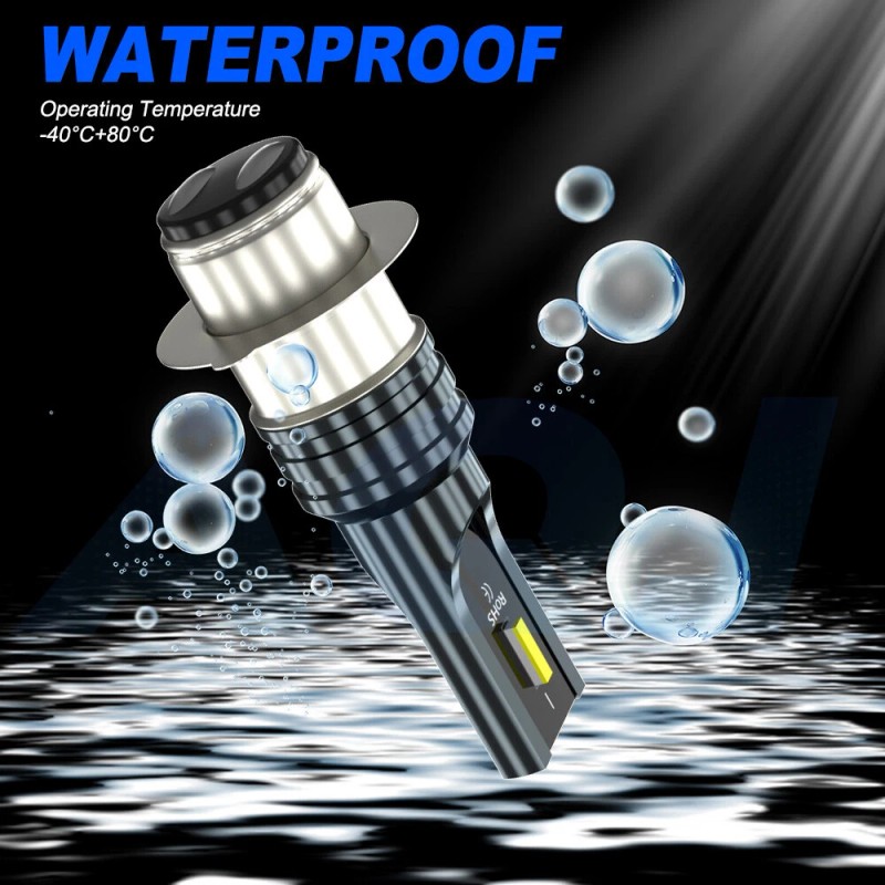 aqj H6 white LED Headlight Bulbs Lights For Yamaha Blaster