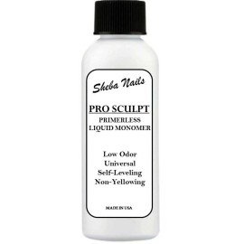 SHEBA NAILS Pro Sculpt Primerless Low-Odor Acrylic Liquid Monomer 8oz