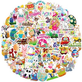Easter Stickers, Pack of 100 Children's Easter Stickers, Easter Stickers Decoration, Easter Egg Stickers, Easter Decoration Stickers, Easter Stickers Children, Easter Eggs Decoration