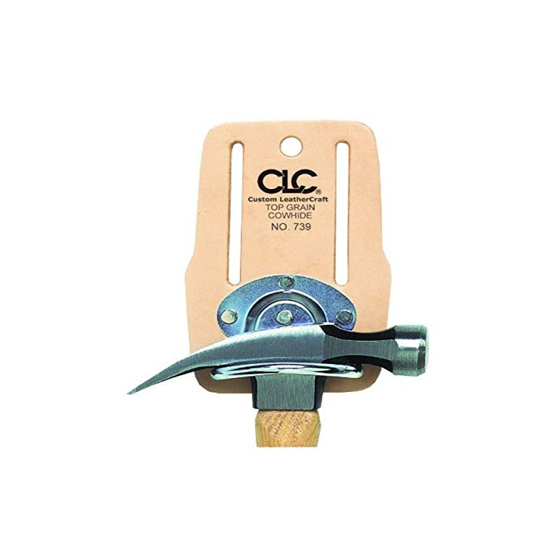 Custom Leathercraft 739 Steel Swinging Hammer Holder, Top Grain Leather,