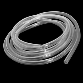 iMeistek 12mm ID x 14mm OD Clear Plastic Tube Hose, 2M Length Food Grade Flexible PVC Vinyl Tube Pipe for Oil Water and Air Transfer