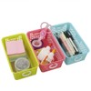 Kekow Small Plastic Storage Baskets, Office Supply Basket with Little