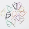 Bookmark Style Teardrop Paper Clips for Stationery and School Office D type BL09792 100ea