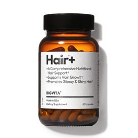 BIGVITA Hair Growth Supplement – Fast Hair Regrowth for Thicker, Fuller Hair | AnaGain™ Nu, Biotin, Black Sesame Extract | Hair Loss Support for Women & Men | Vegan, Gluten-Free – 1 Month Supply