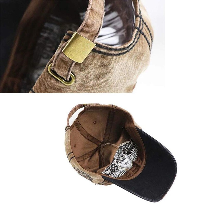 HUAYANGYUANYI Baseball Cap Men's Distressed Snapback Caps Retro Trucker Hat