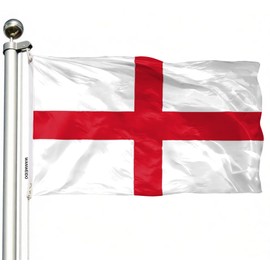 WANWEIDO England Flag 3x5 FT Premium Polyester English National Flags Outdoor Indoor Double Stitched Long Lasting Vivid Color with 2 Brass Grommets