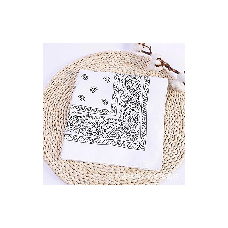 Pack of 12 Paisley Bandanas Square Unisex Headwear Neckerchief Doule