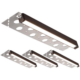 LEONLITE 12 Inch LED Hardscape Lighting, Update Retaining Wall Lights, LED Landscape Lighting, 12-24V AC/DC Paver Light Low Voltage, 3W/5W/7W Dimmable Outdoor Step Light, 5000K Daylight, ETL, 4 Pack