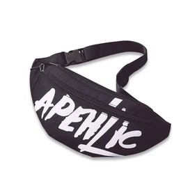 FANDARE Chest Bag Belt Bag Sling Bag Men Women Shoulder Bag Waist Bags Bum Bag Sling Backpack Girls Boys Shoulder Bag Sports Bag Hiking Travel Jogging School Canvas, black