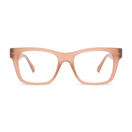 LOOK OPTIC Cosmo Reader - Stylish Unisex Ultra-lightweight Reading Glasses with Scratch-Resistant, Prescription-Quality Lenses (Full Magnification - Not Progressives) 3.00, Champagne