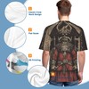 3D Pattern Print T-Shirt Viking Warrior Design Breathable Cool Lightweight