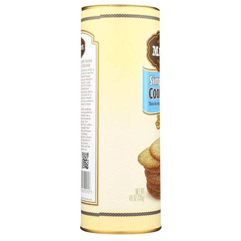 Mandy's - Simply Sugar Cookie Thins - 4.6 Ounce. Canister
