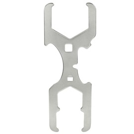 HARSKIYER 3 Way Plumbers Wrench, Sink Drain Wrench Fits 1-3/4 Inch, 2 Inch, 2-1/2 Inch Nuts, Basket Strainer Wrench Multifunction Plumbing Wrench for Installing, Locking Nuts