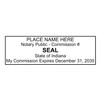 Indiana Rectangular Notary Stamp, in Notary Stamp, State Board Approved,