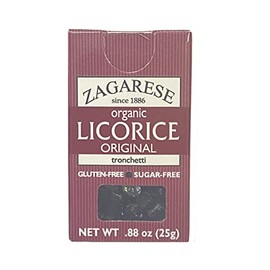 Zagarese Regaliz orgánico sabor original, caja abatible, 0.88 onzas, juego de 3 cajas