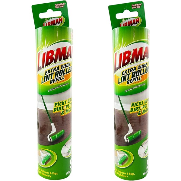 Myriad Bundles Libman Extra Wide Lint Roller Refill - 2
