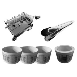 3592 PPLS 【Hand-cranked DIY Music Box Series】 15-tone Organette with Puncher & White Sheet Music