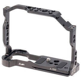 Foto4easy r50 cage rig for Canon EOS R50 Mirrorless Camera,Quick Release Plate for Arca-Swiss,1/4" & 3/8" Screw Holes and Cold Shoe Mount for Camera Accessories